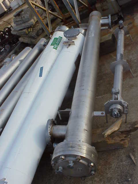 ***SOLD*** Approx. 125 Sq.Ft. Sanitary construction Shell and U Tube Heat Exchanger. Approx. 9